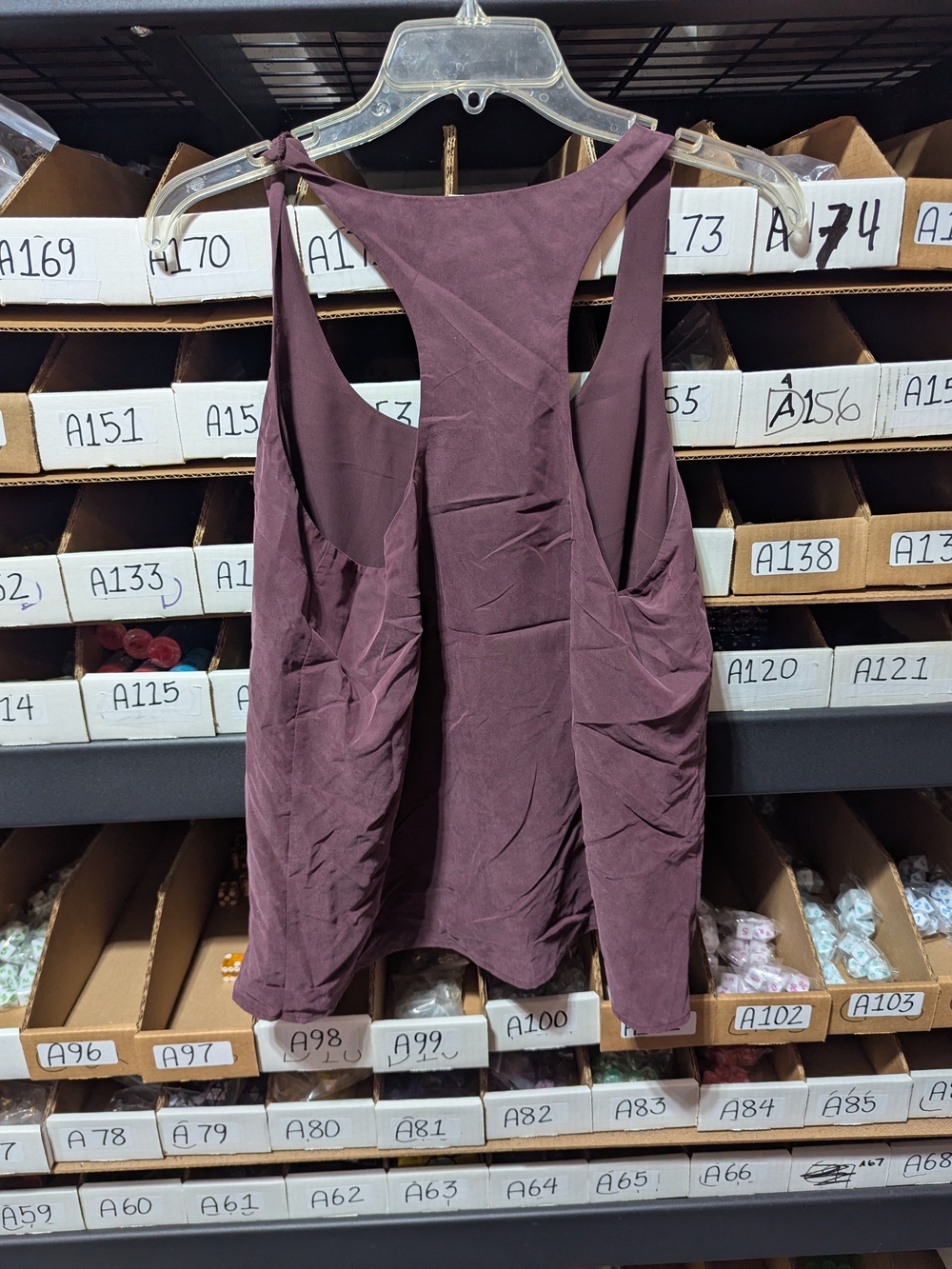 Express Plum Racerback Tank Top M - Picture 3 of 3
